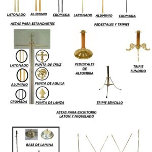 ASTAS Y PEDESTALES