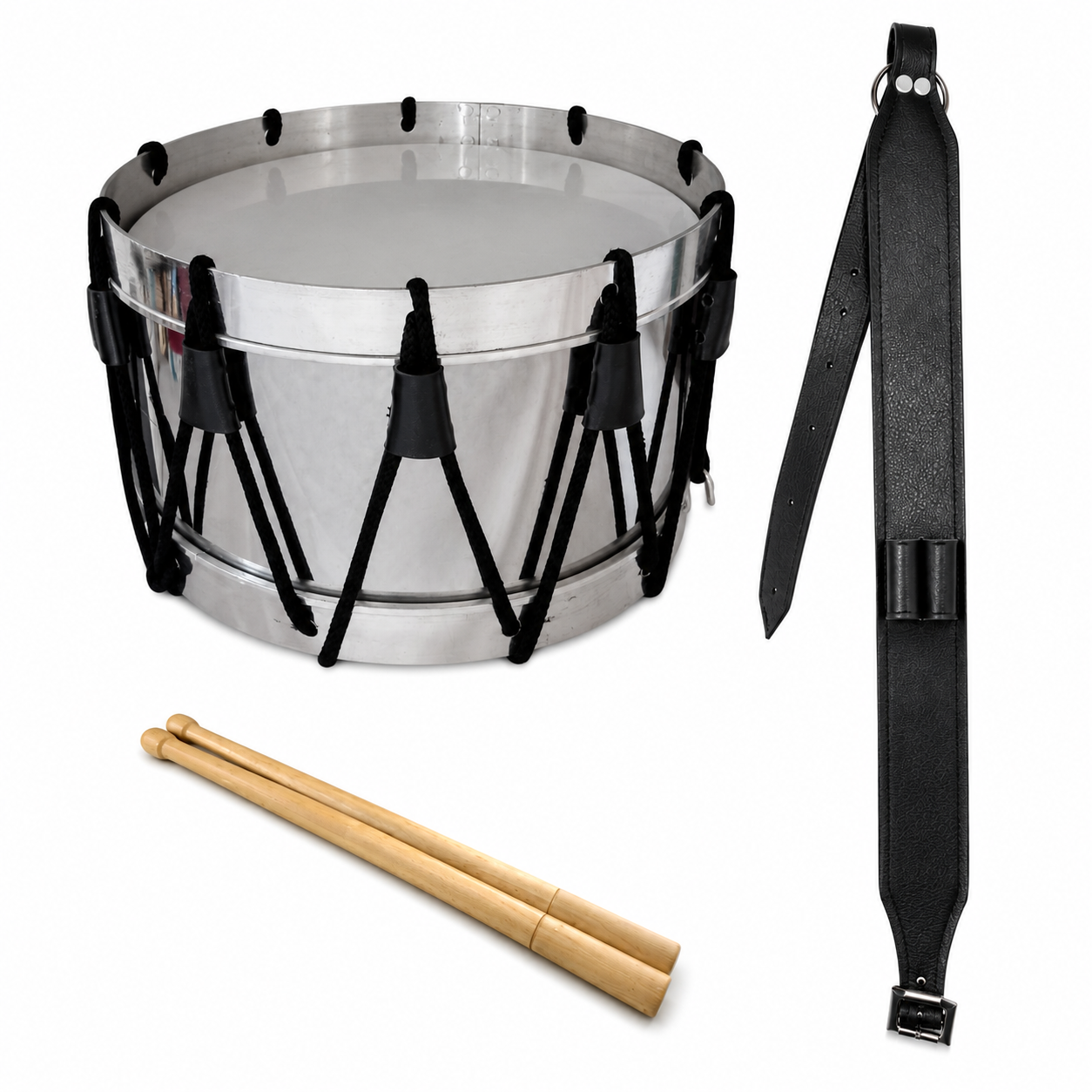 TAMBOR JUNIOR AROS DE ALUMINIO VASO DE ACERO PORTACAJA DE VINIL