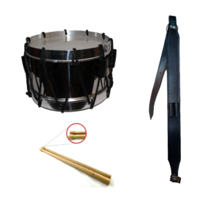 TAMBOR REGLAMENTARIO AROS DE ALUMINIO VASO DE ACERO PORTACAJA DE VINIL