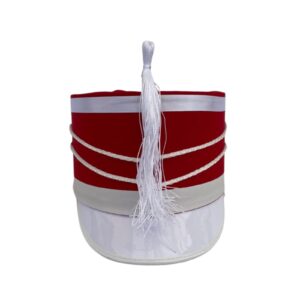 BONETE ROJO CON BLANCO GRANDE