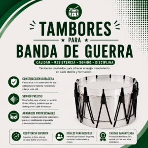 TAMBORES DE BANDA DE GUERRA
