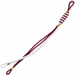 CORDON DE MANDO GUINDA CON BLANCO